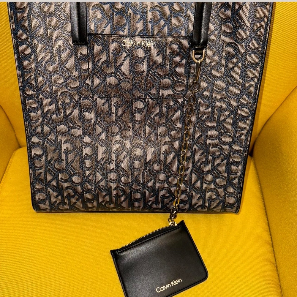 Calvin Klein Leather Multiple Compartment Bag - image 4